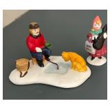 Holiday Village Trees and Figurines