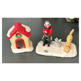 Holiday Village Trees and Figurines