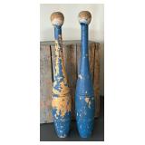 Vintage Wooden Box, Pins and Faux Greenery