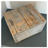 Vintage Wooden Box, Pins and Faux Greenery