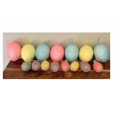 Decorative Pastel Colored Egg Figurines