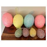 Decorative Pastel Colored Egg Figurines