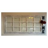 Vintage Window Pane Decorative Wall Hanging