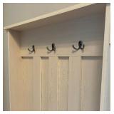 Bush Furniture Salinas Hall Tree with Storage Bench in White