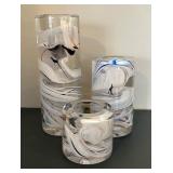 Kosta Boda Three Piece Anna Ehrner Colonne Candlesticks