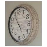 Large Decorative Wall Clock by Baldauf Clock Company