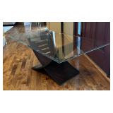 Steve Silver Noland Wood and Glass Coffee Table