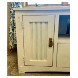 Farmhouse / Rustic Solid White Media Stand