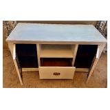 Farmhouse / Rustic Solid White Media Stand