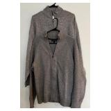 Two Grey Sweaters / Patagonia 3/4 Zip and Banana Republic Full Zip