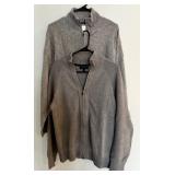 Two Grey Sweaters / Patagonia 3/4 Zip and Banana Republic Full Zip