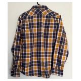 Three Filson Garment Plaid Button Down Shirts
