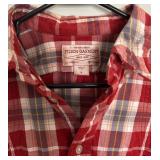 Three Filson Garment Plaid Button Down Shirts