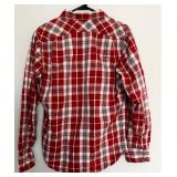 Three Filson Garment Plaid Button Down Shirts