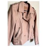 Blank Nyc Pink Faux Leather Moto Women
