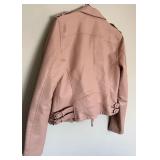 Blank Nyc Pink Faux Leather Moto Women