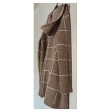 Cyprus Tan Plaid Sweater Jacket