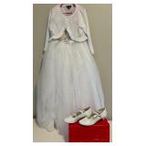 Three Fantastic Dress Up Dresses and White Shoes