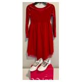 Three Fantastic Dress Up Dresses and White Shoes