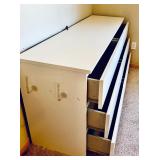 White Six Drawer Dresser