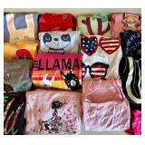 Whimsical Graphic T-Shirts and Variety of Shorts Girls Size 7 / 8