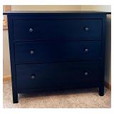Dark Brown Three Drawer Chest of Drawers