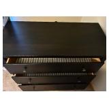 Dark Brown Three Drawer Chest of Drawers