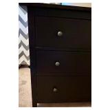 Dark Brown Three Drawer Chest of Drawers