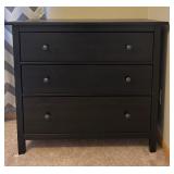 Dark Brown Three Drawer Chest of Drawers