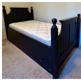 Black Twin Trundle Bed Frame