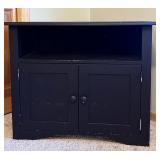 Dark Brown Corner TV Stand