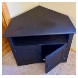 Dark Brown Corner TV Stand