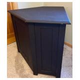 Dark Brown Corner TV Stand