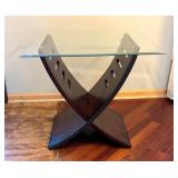 Steve Silver Noland Wood and Glass Accent Table