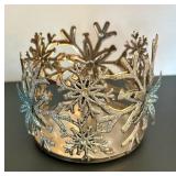 Three Decorative Vases and Candle Holder