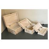 Three Decorative Boxes by Nelson Pine Industries
