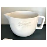 White Serving Pieces and Mixing Bowl by Audrey