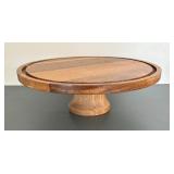 Croftton "B" Tray and Wooden Pedestal Plate