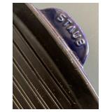 Two Cast Iron Staub Griddle Pans