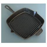 Two Cast Iron Staub Griddle Pans