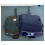 Two Cast Iron Staub Griddle Pans