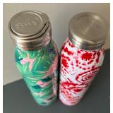 Six Insulated Tumblers by Stanley and Swig including Swig Dreamsicle Tumbler & Stanley Terrazzo Confetti Tumbler
