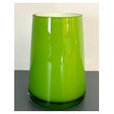 Gorgeous Handmade Green Glass Vase by Villeroy & Boch