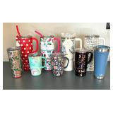 Nine Insulated Tumblers by Stanley, Swig and Otterbox