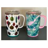 Six Insulated Mugs by Yeti, Swig and Refresher