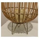 Pair of Bent Wood Candle Holders