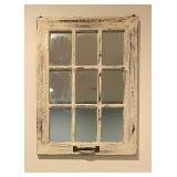 Decorative Vintage Window Pane Wall Hanging