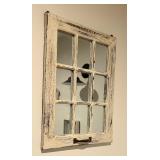Decorative Vintage Window Pane Wall Hanging