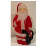 Santa and Gingerbread Man Blow Mold Sculptures