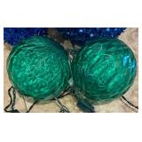 Four Blue and Green Light Up Balls